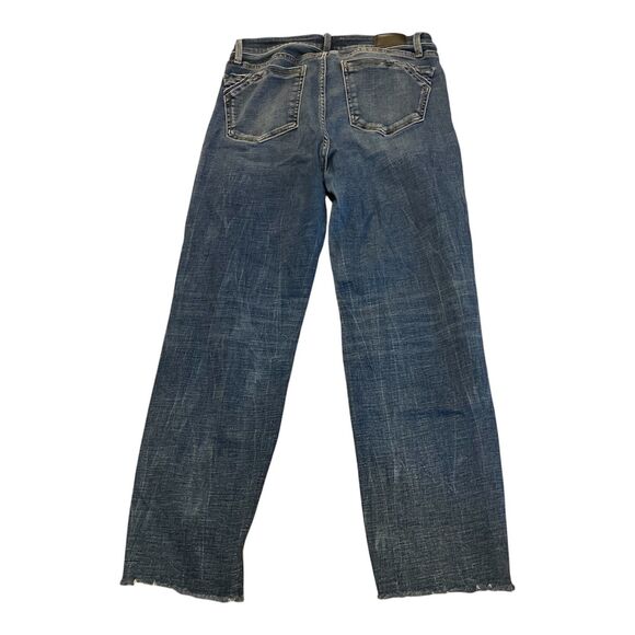 Buckle Black Jeans Women's 29 Fit 53 Distressed Mom Stretch Shaping Smoothing - Picture 2 of 4